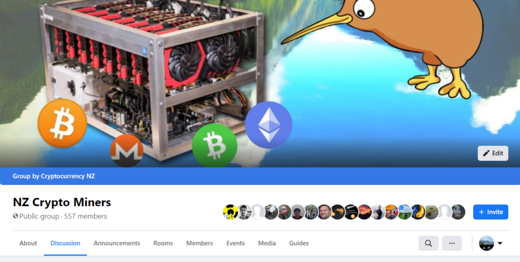 Screenshot of NZ Crypto Miners