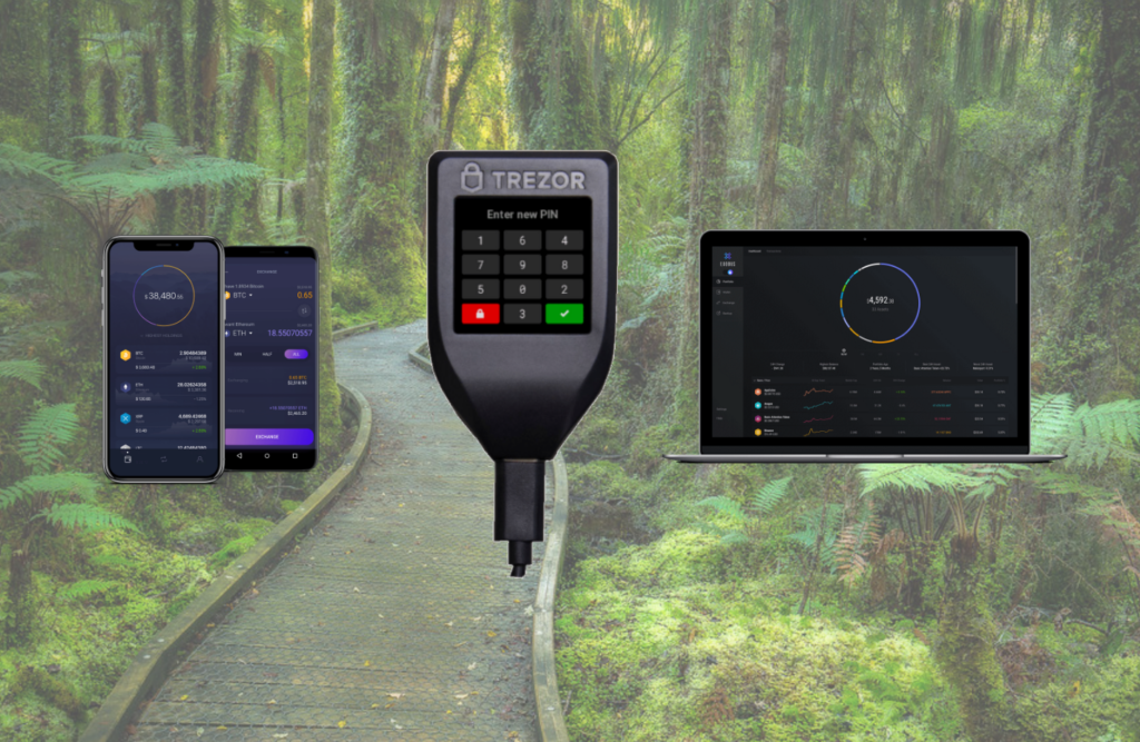 Diagram showing how cryptocurrency wallets work