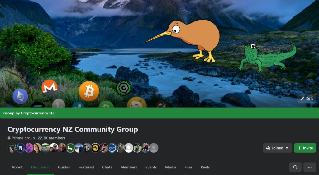Cryptocurrency NZ Community Facebook Group